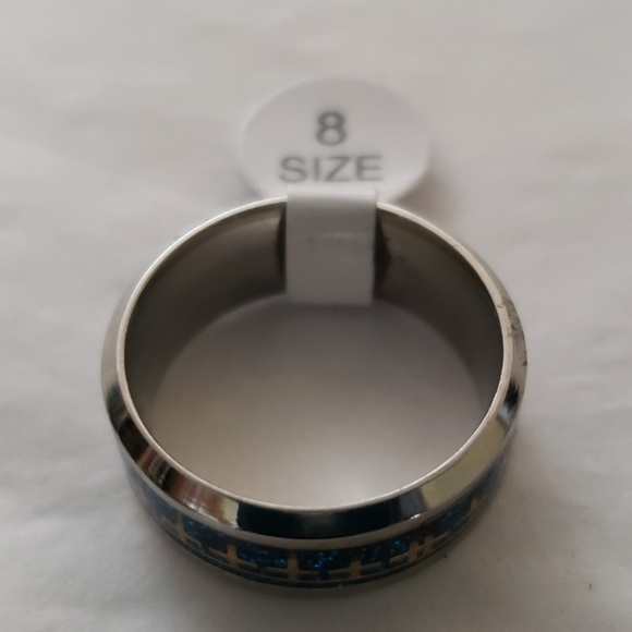 Women's Titanium Steel Cross Ring - Picture 4 of 5